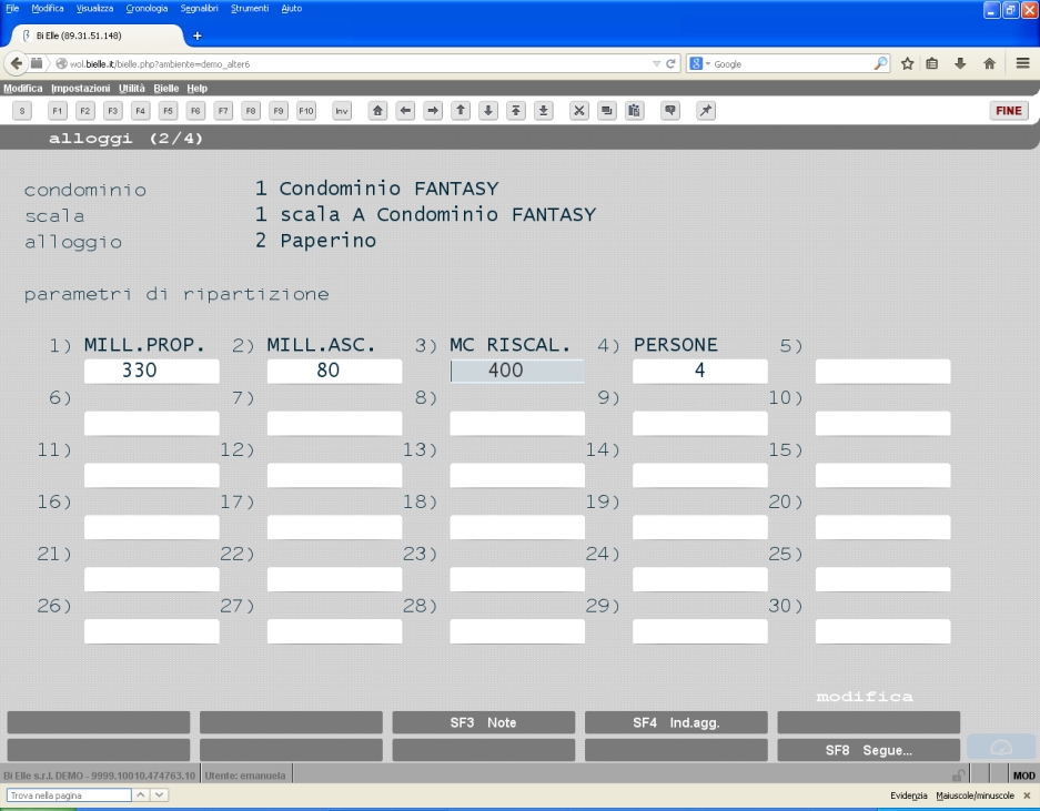 Tabelle di ripartizione<br />
